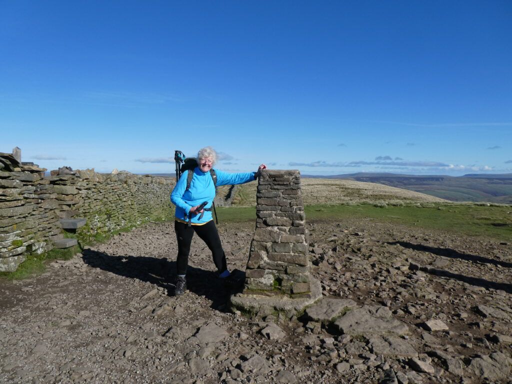 Tina on the summit of Pen y ghent